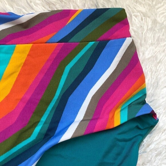 Trina Turk Womens Reversible Louvre High Waisted Swim Bottom Size 12 - Picture 5 of 8